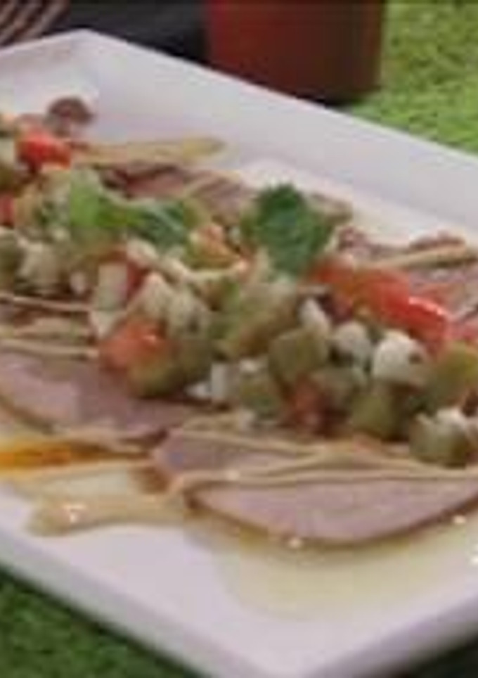 Una foto de Ensalada de lengua de vaca