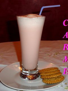 Una foto de Batido espumoso de sandía