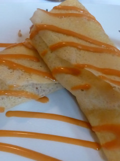 Una foto de Crepes de beicon, jamón y maíz