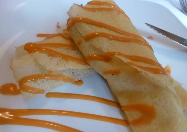 Crepes de beicon, jamón y maíz