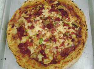 Una foto de Pizza casera
