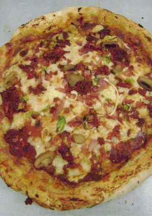Una foto de Pizza casera