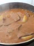 Filetes de ternera con peras