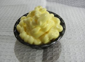 Una foto de Mayonesa pasteurizada (Sin Salmonella) Usando Microondas