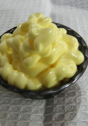 Una foto de Mayonesa pasteurizada (Sin Salmonella) Usando Microondas