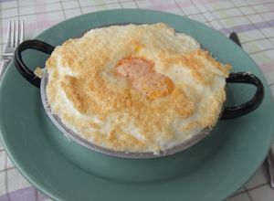 Foto principal de Huevos nevados con setas al horno