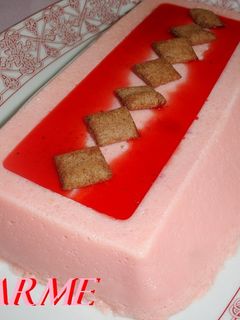 Una foto de Flan de sandía light