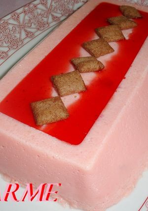 Una foto de Flan de sandía light