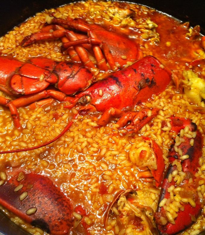 Una foto de Arroz con bogavante meloso