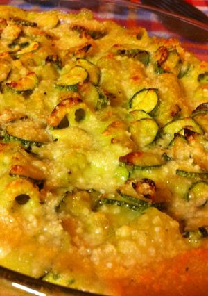 Foto principal de Pasta al horno con pesto de calabacín
