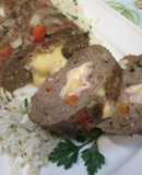 Pan de carne relleno fácil