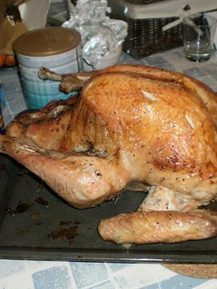 Una foto de Pavo navideño