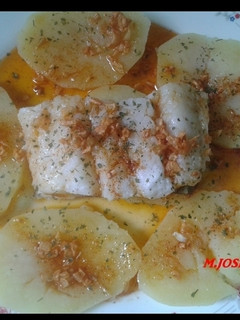 Una foto de Bacalao al ajo y pimentón