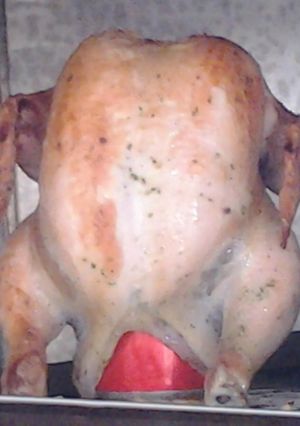 Una foto de Pollo a la alemana con salsa