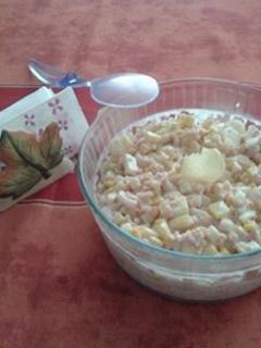 Una foto de Ensalada de pechuga de pollo con piña