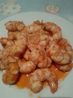 Una foto de Gambas al ajillo con coñac