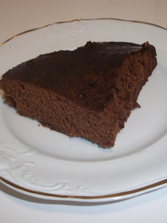 Una foto de Tarta de chocolate en polvo con microhondas