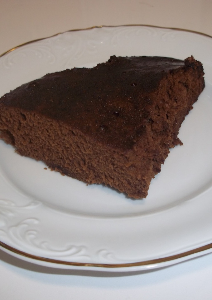 Una foto de Tarta de chocolate en polvo con microhondas