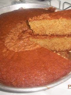 Una foto de Bizcocho gigante de naranja a la canela