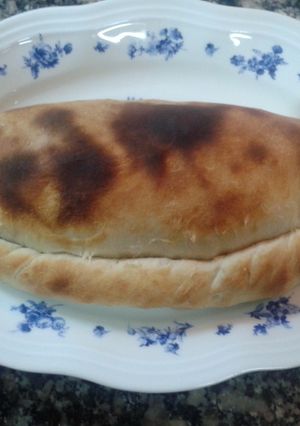 Una foto de Calzone casera