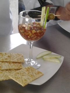 Una foto de Ceviche de frutas