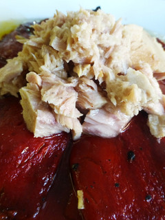 Una foto de Pimientos del piquillo con atún
