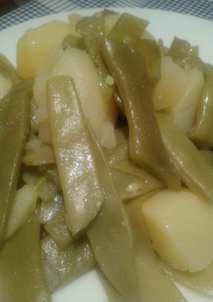 Una foto de Judías verdes con patatas