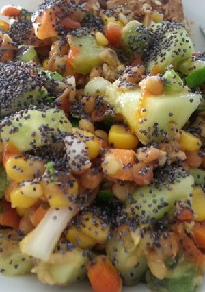Una foto de Ensalada otoñal