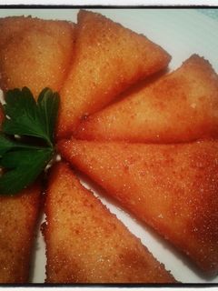 Una foto de Manchego frito