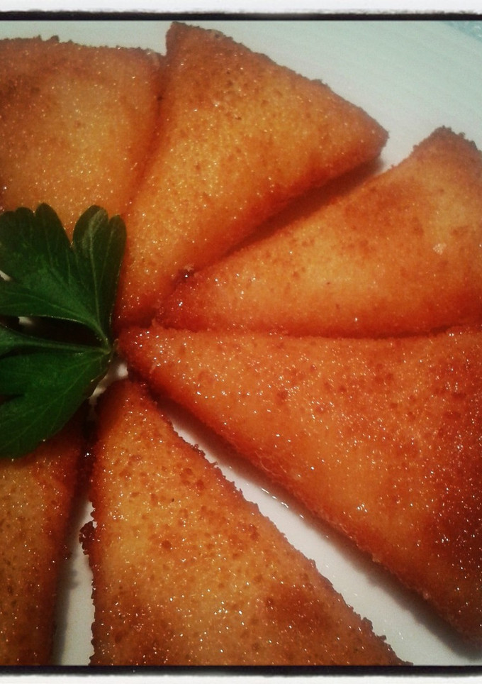Una foto de Manchego frito