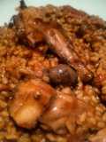 Arroz meloso de conejo
