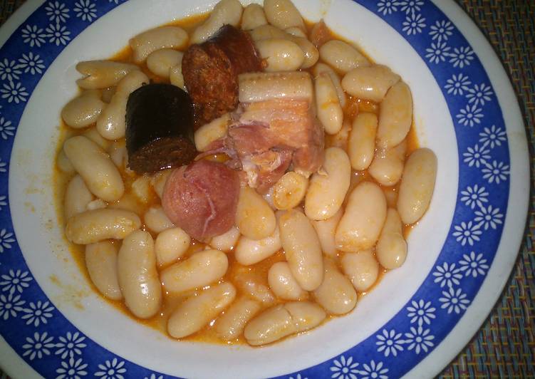 Fabada en olla expres
