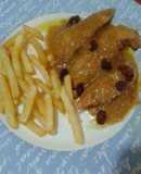Solomillos de pollo al Pedro Ximenez