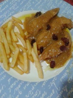 Una foto de Solomillos de pollo al Pedro Ximenez