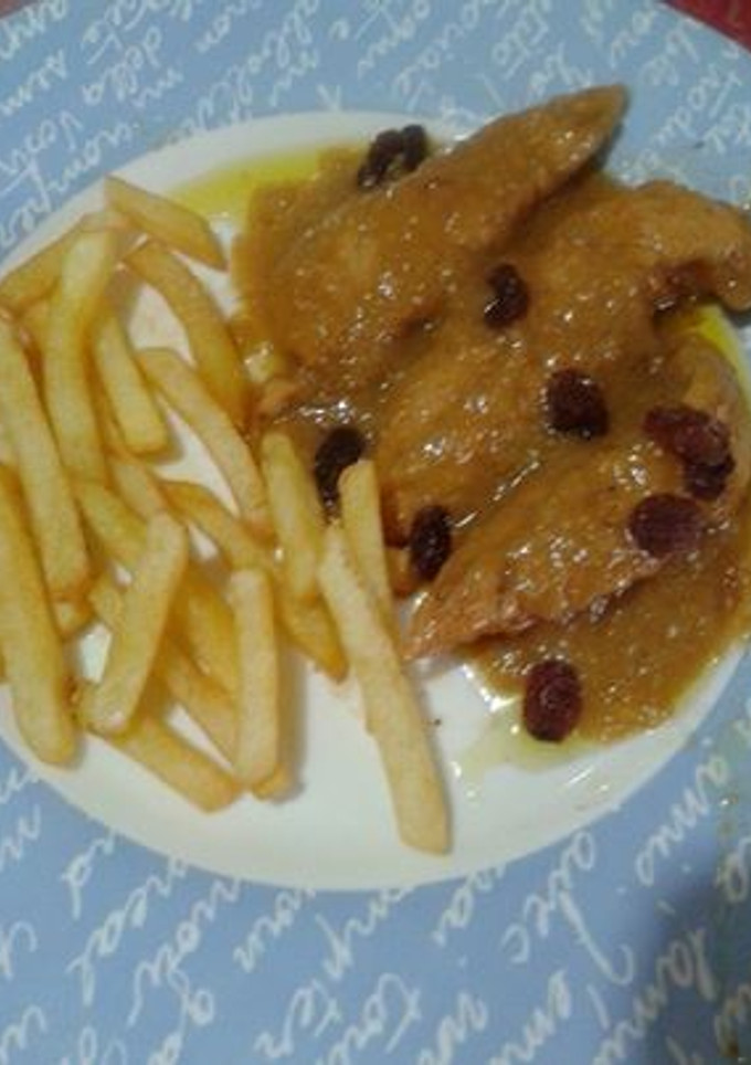Una foto de Solomillos de pollo al Pedro Ximenez
