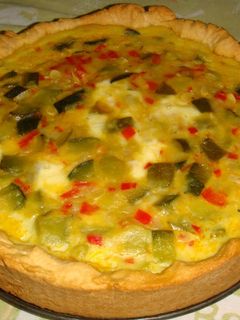 Una foto de Tarta de zapallitos verdes