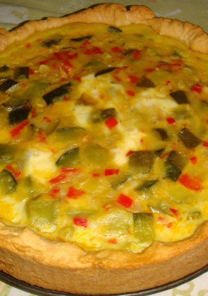 Una foto de Tarta de zapallitos verdes