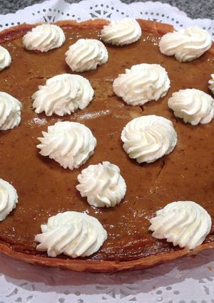 Una foto de Tarta de calabaza o pumpkin pie