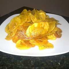 Una foto de Chipilos o Chips de plátano