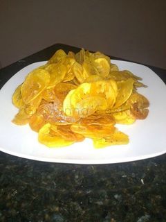 Una foto de Chipilos o Chips de plátano