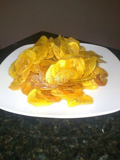 Una foto de Chipilos o Chips de plátano