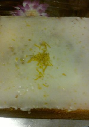 Una foto de Esponjoso pastel de limón