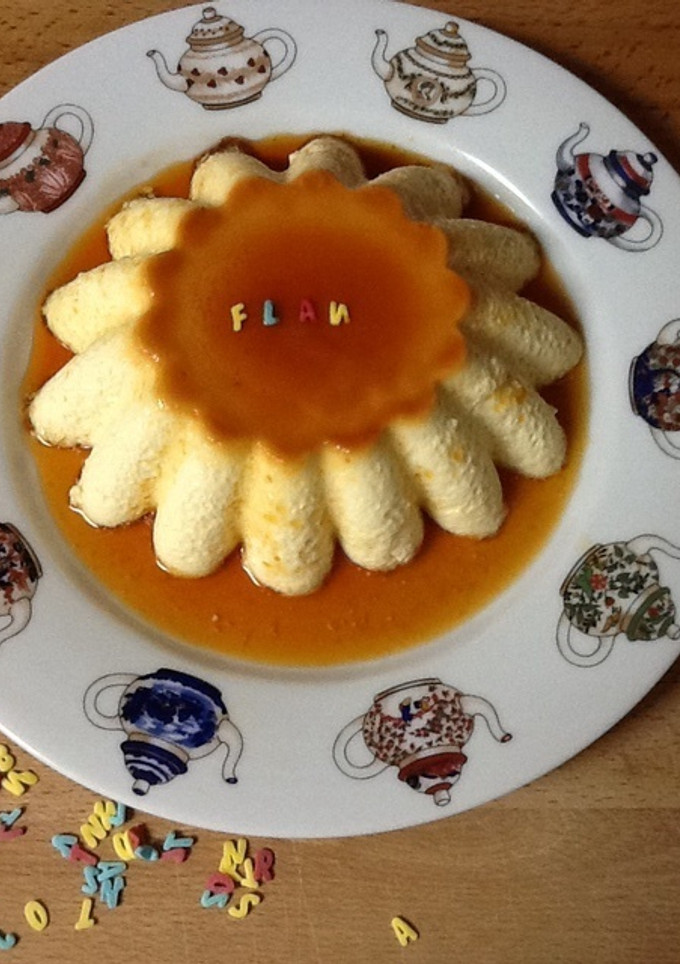 Una foto de Flan de huevo casero y fácil