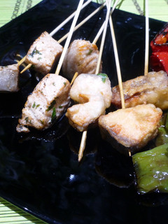 Una foto de Entrante de salmón y pimientos