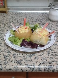 Una foto de Revoltillo de surimi