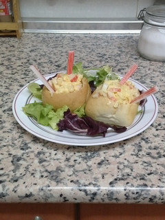 Una foto de Revoltillo de surimi