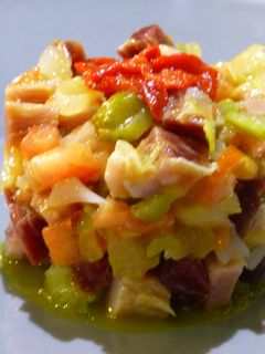 Una foto de Tartar de jamón ibérico y dulce