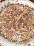Manzana y caquis con chocolate
