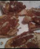 Torta de solomillo con cebolla caramelizada
