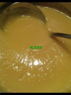Una foto de Puré de calabacín cremoso